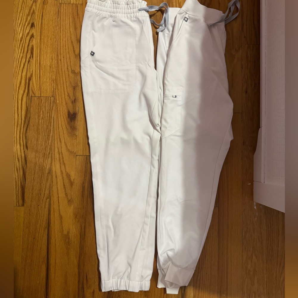 2 FIGS white scrub pants